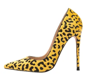 4.7 Inch Leopard Stiletto Pumps for Women Sexy Party High Heels