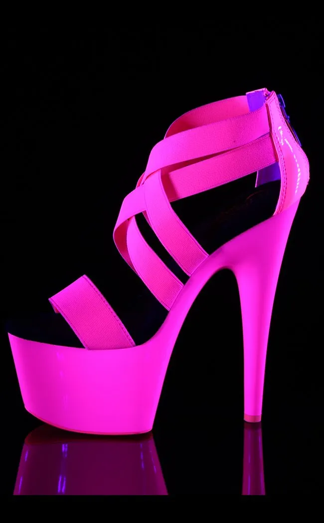 ADORE-769UV Neon Hot Pink Heels