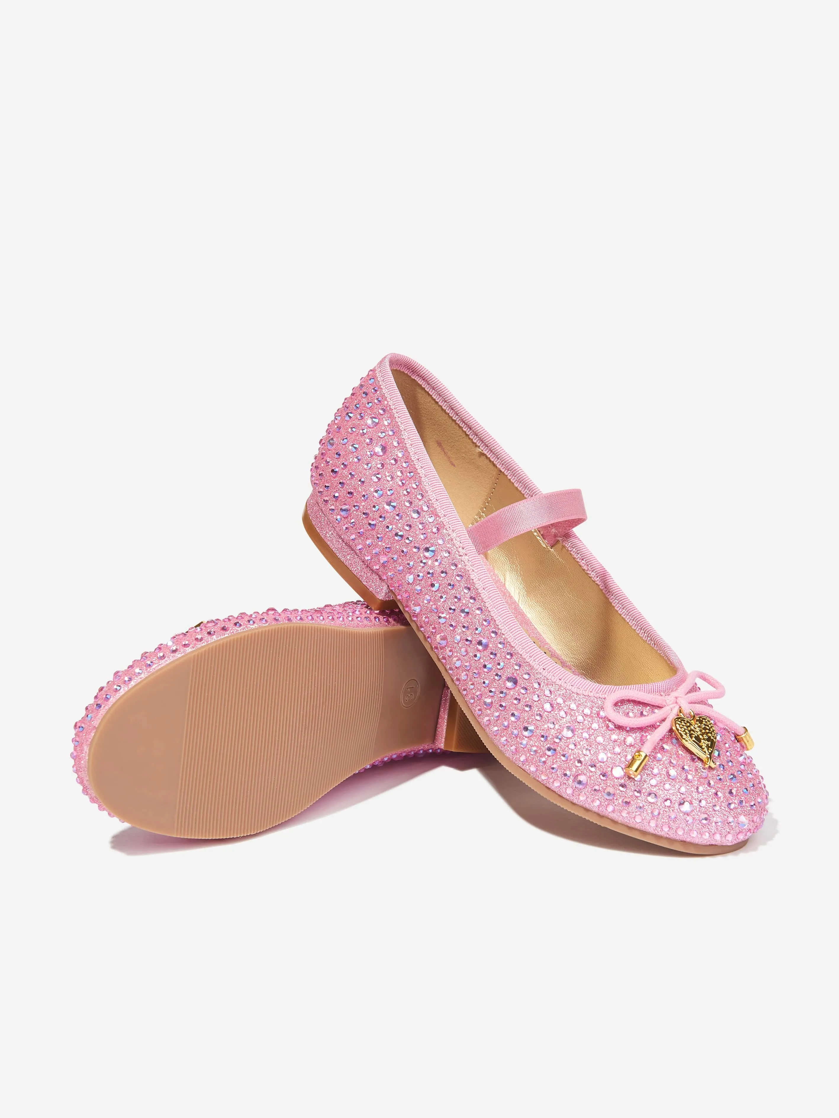 Angels Face Girls Maya Crystal Pumps in Pink