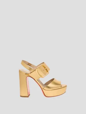 Bruxel Platform Sandal in Gold