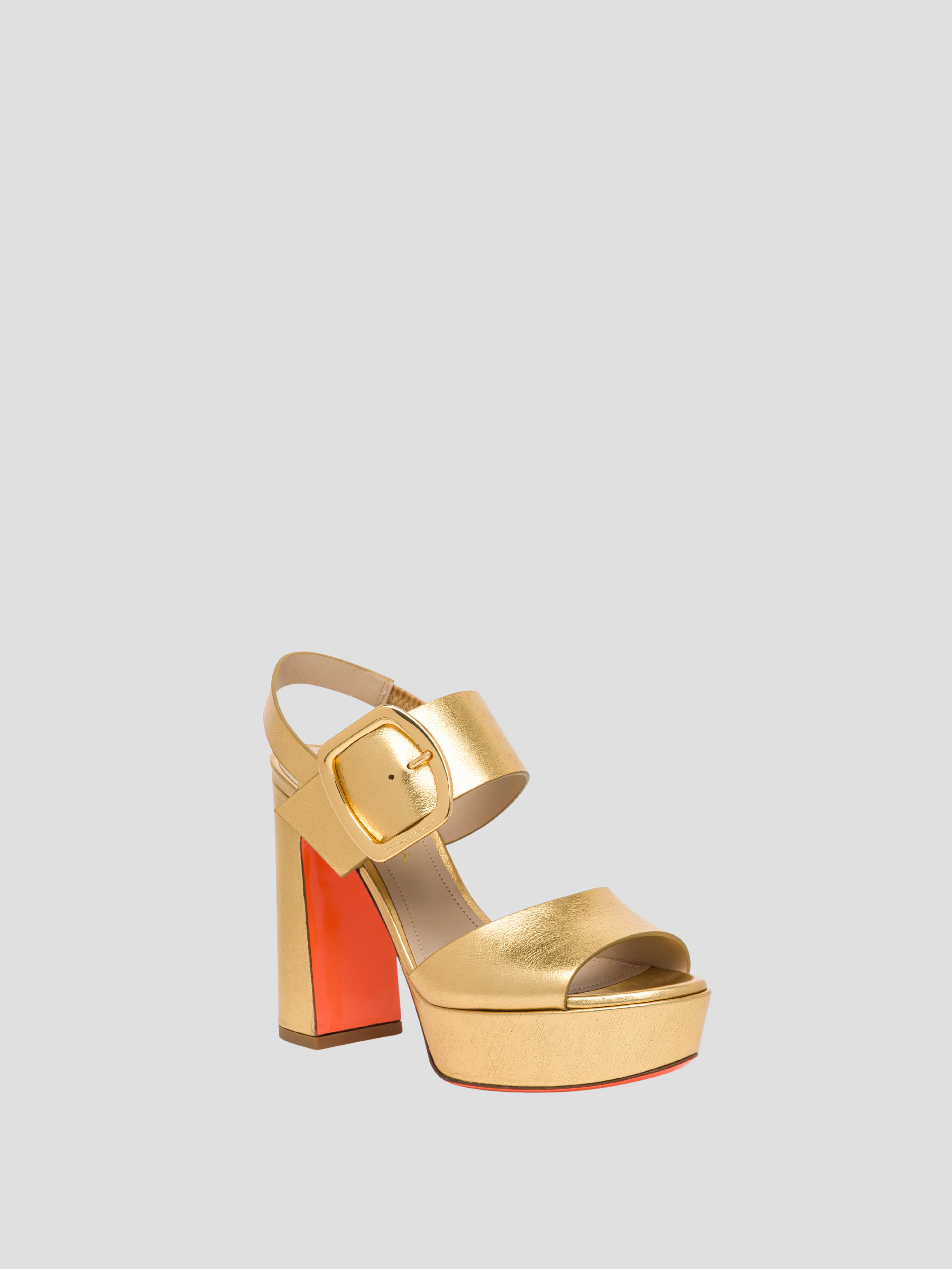 Bruxel Platform Sandal in Gold