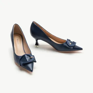 C Buckle Pointed Toe Pumps (Olivia)