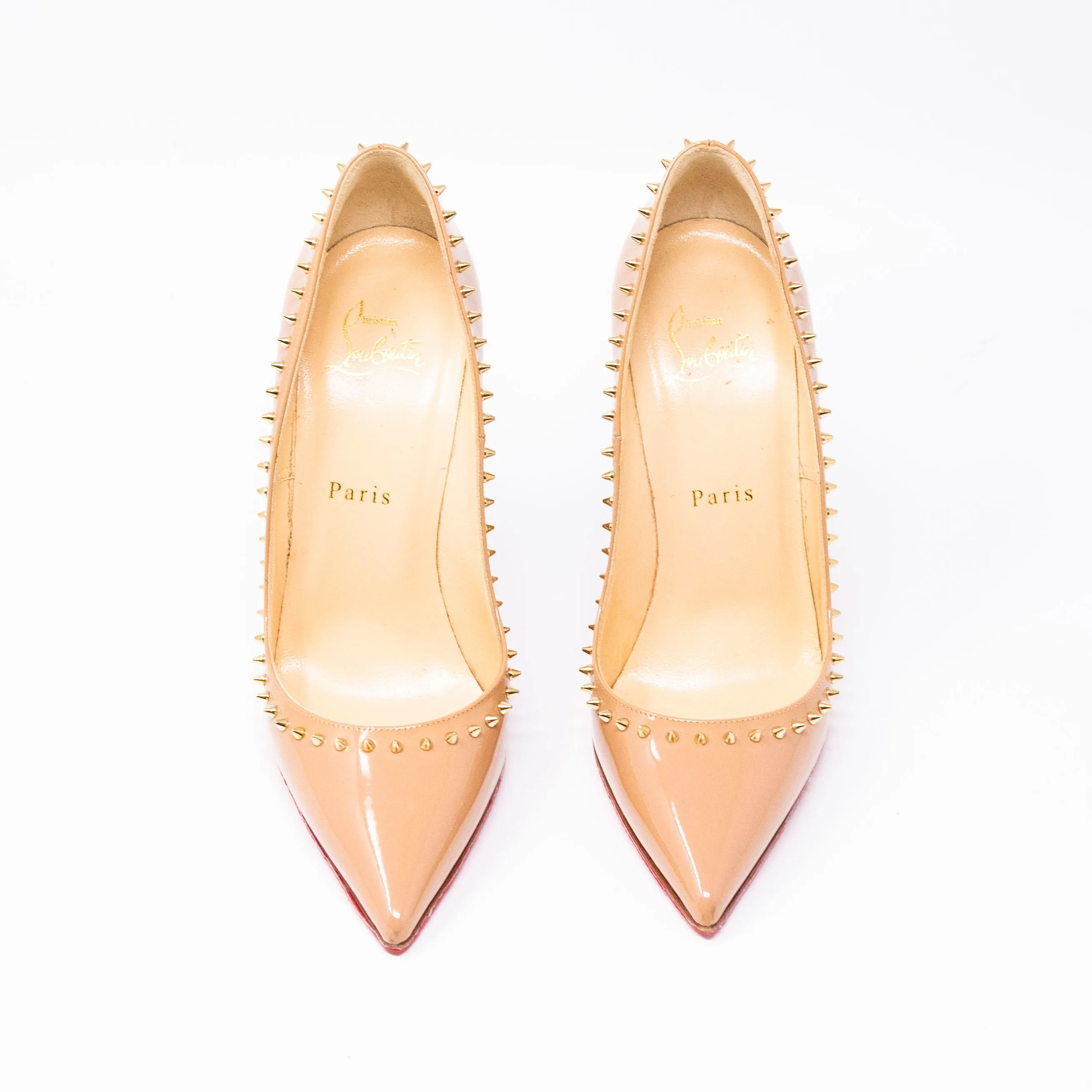 Christian Louboutin Beige Anjalina Pumps 37