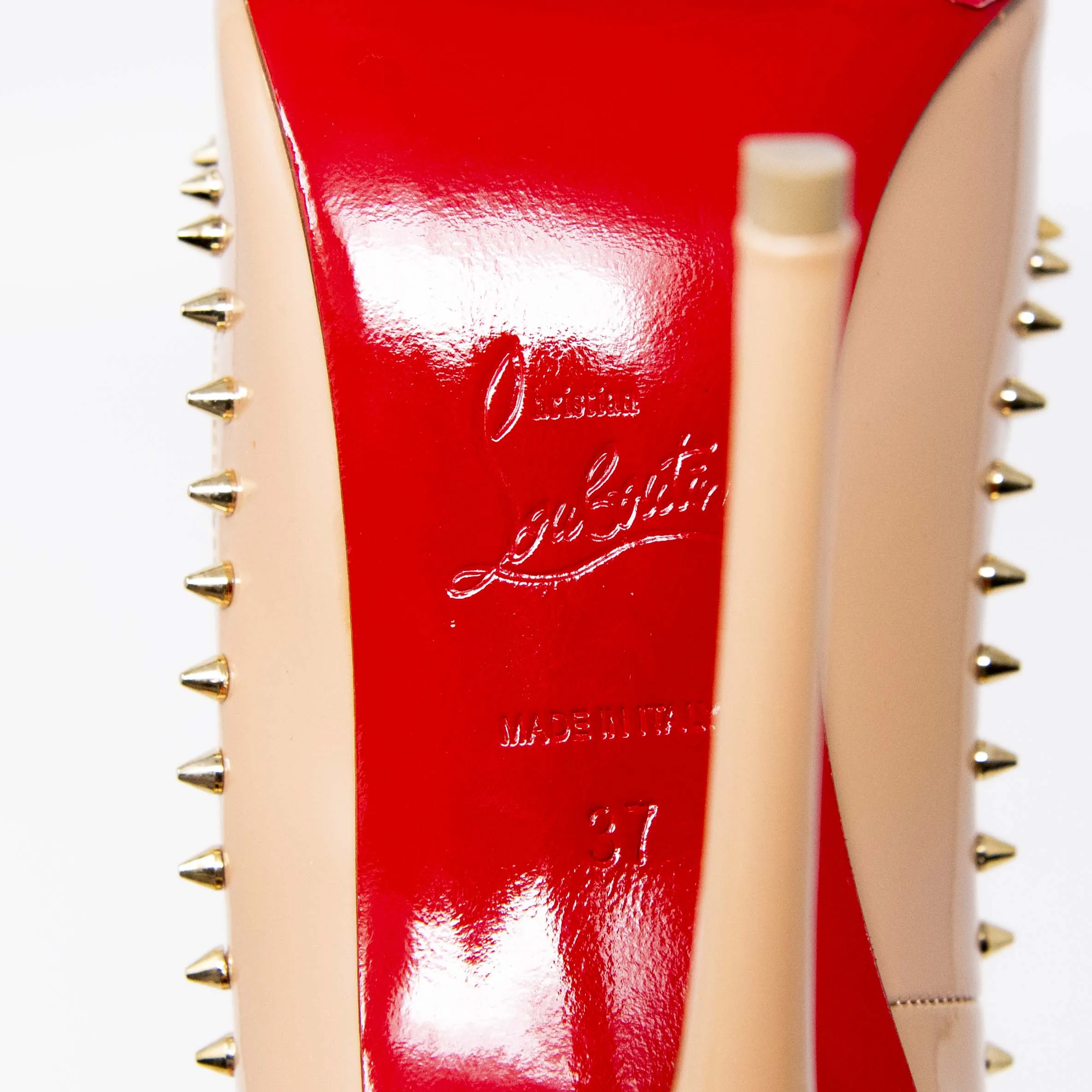 Christian Louboutin Beige Anjalina Pumps 37