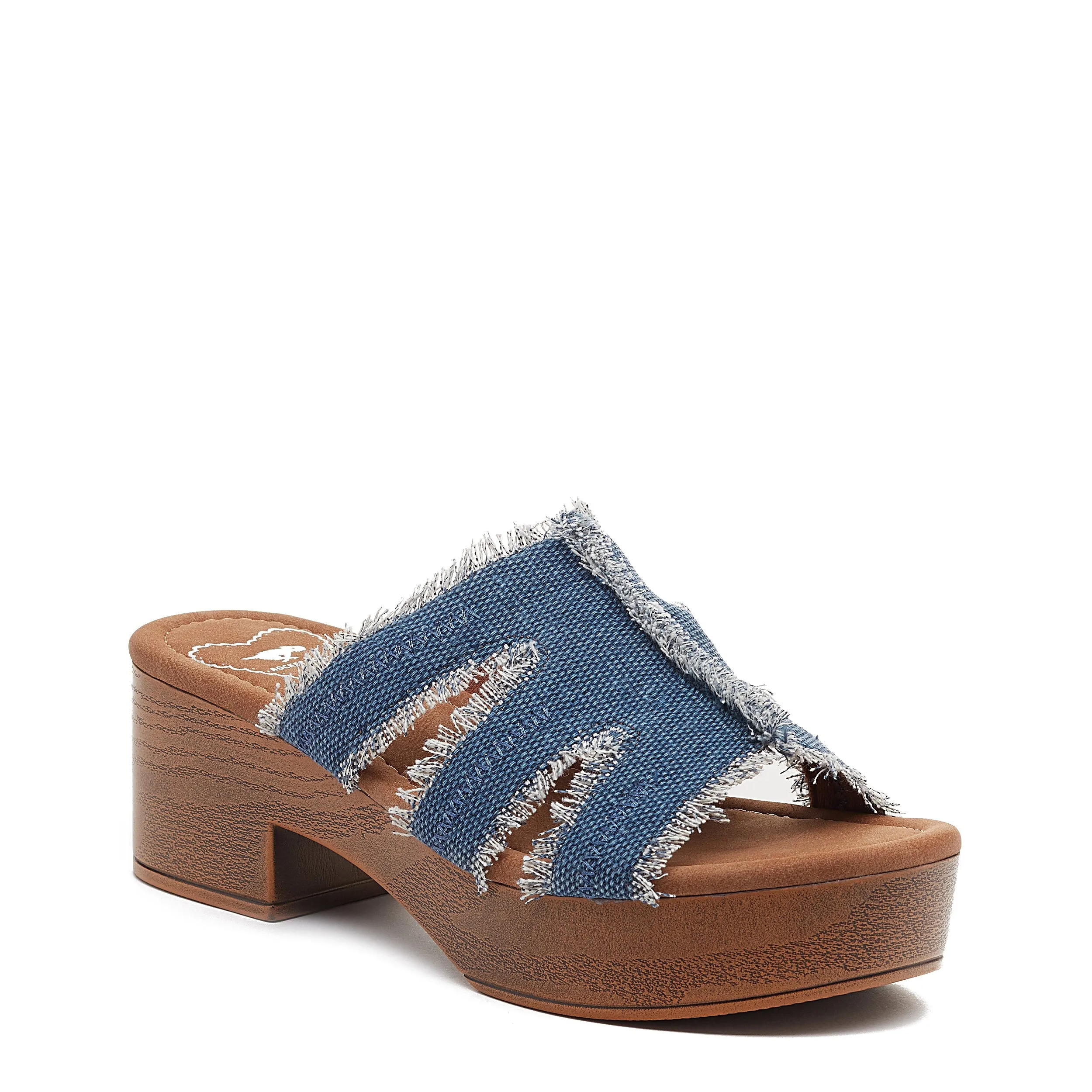 Clipper Blue Platform Sandals