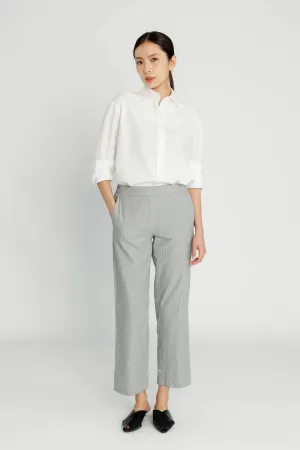 Convertible Crop Pant - Grey Herringbone