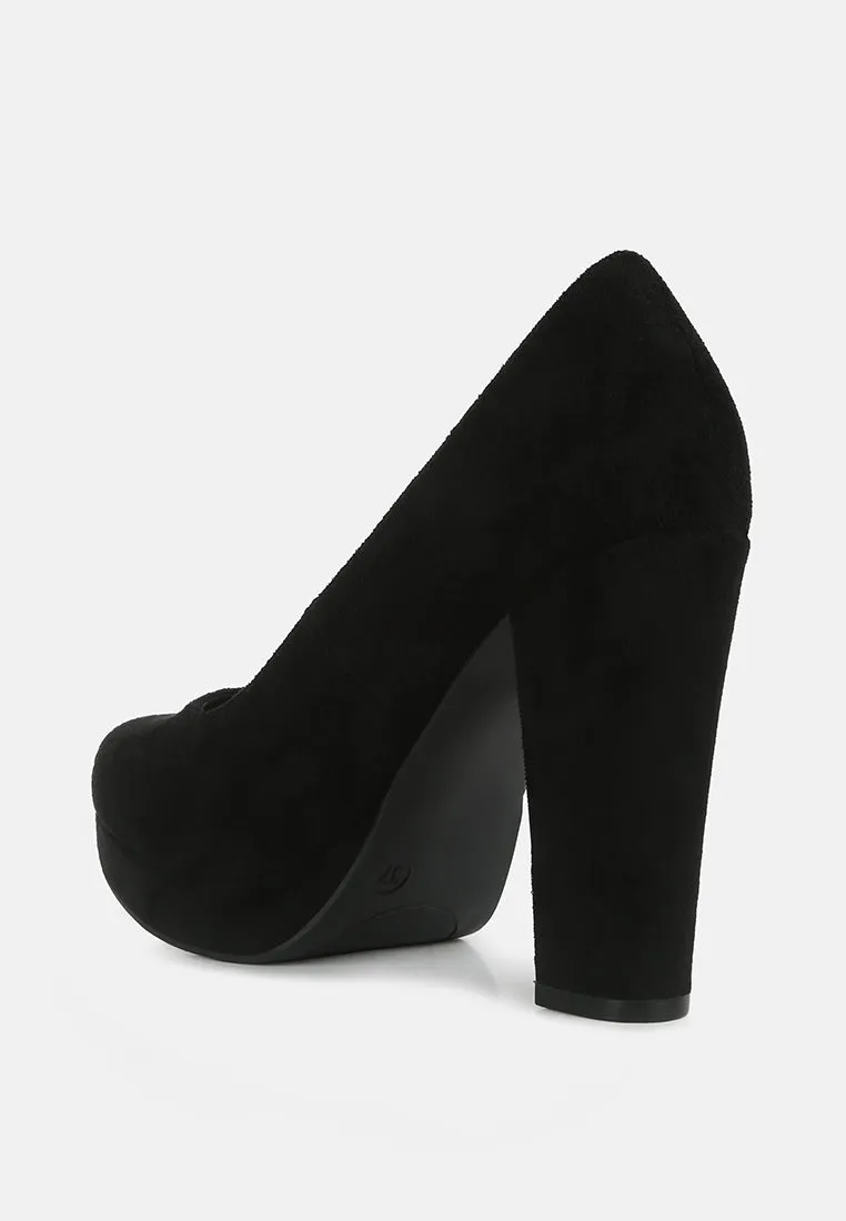 Delia Seude Block Heel Pumps