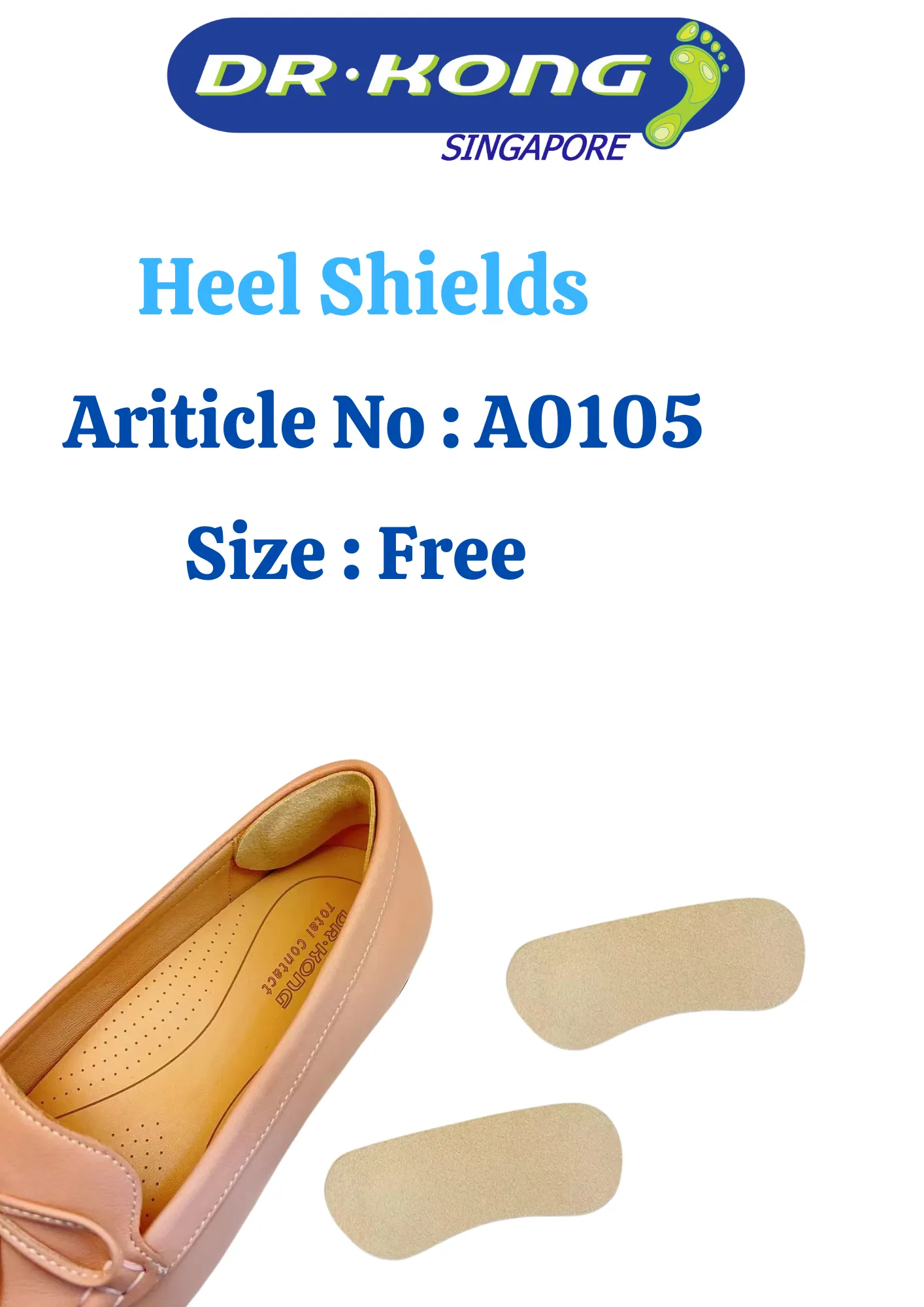 DR.KONG HEEL SHIELDS DK-A0105-F - FOOT CARE ACCESSORIES(RP : $16.90)