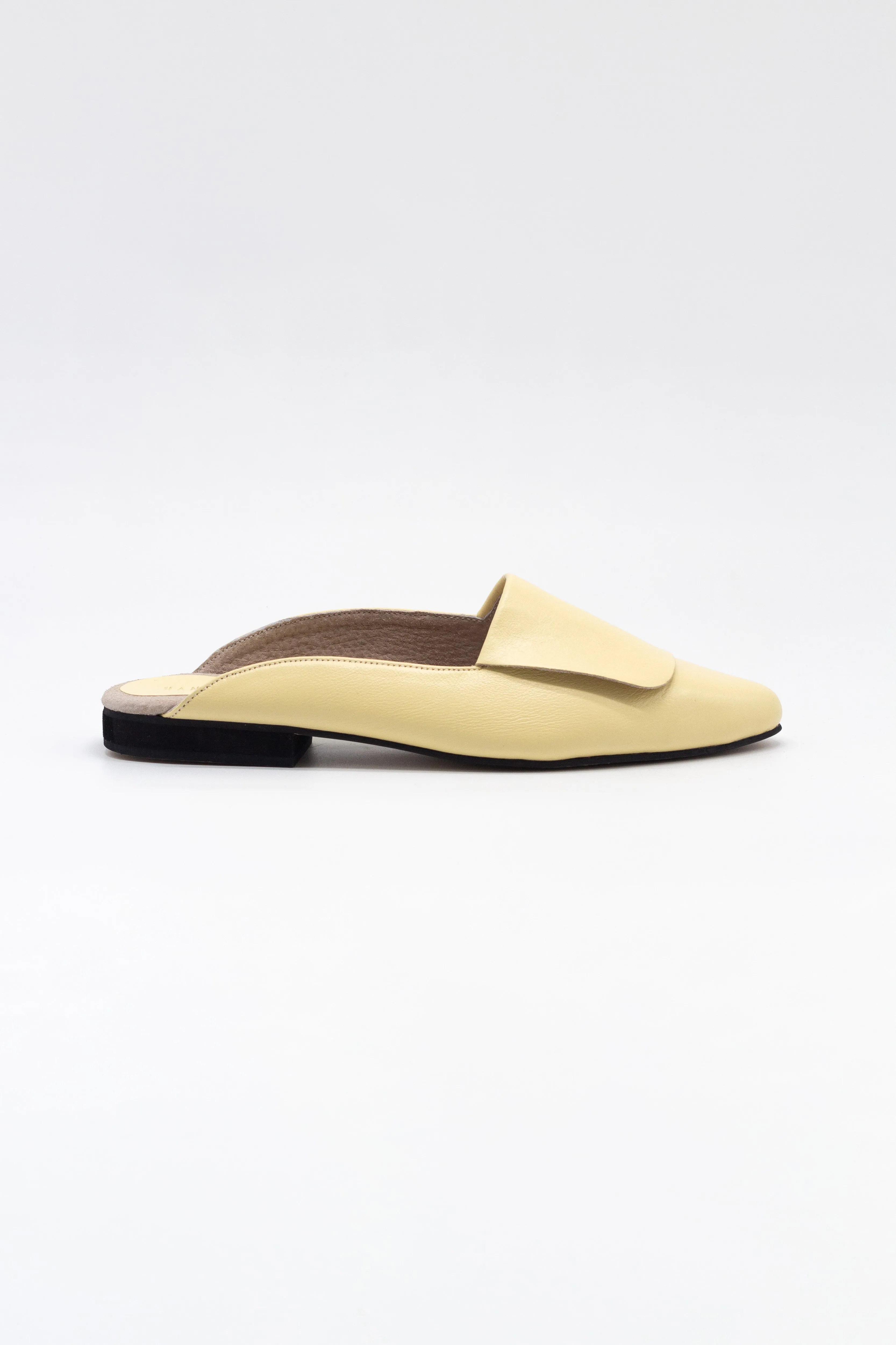 Fold Over Mule | Lemon