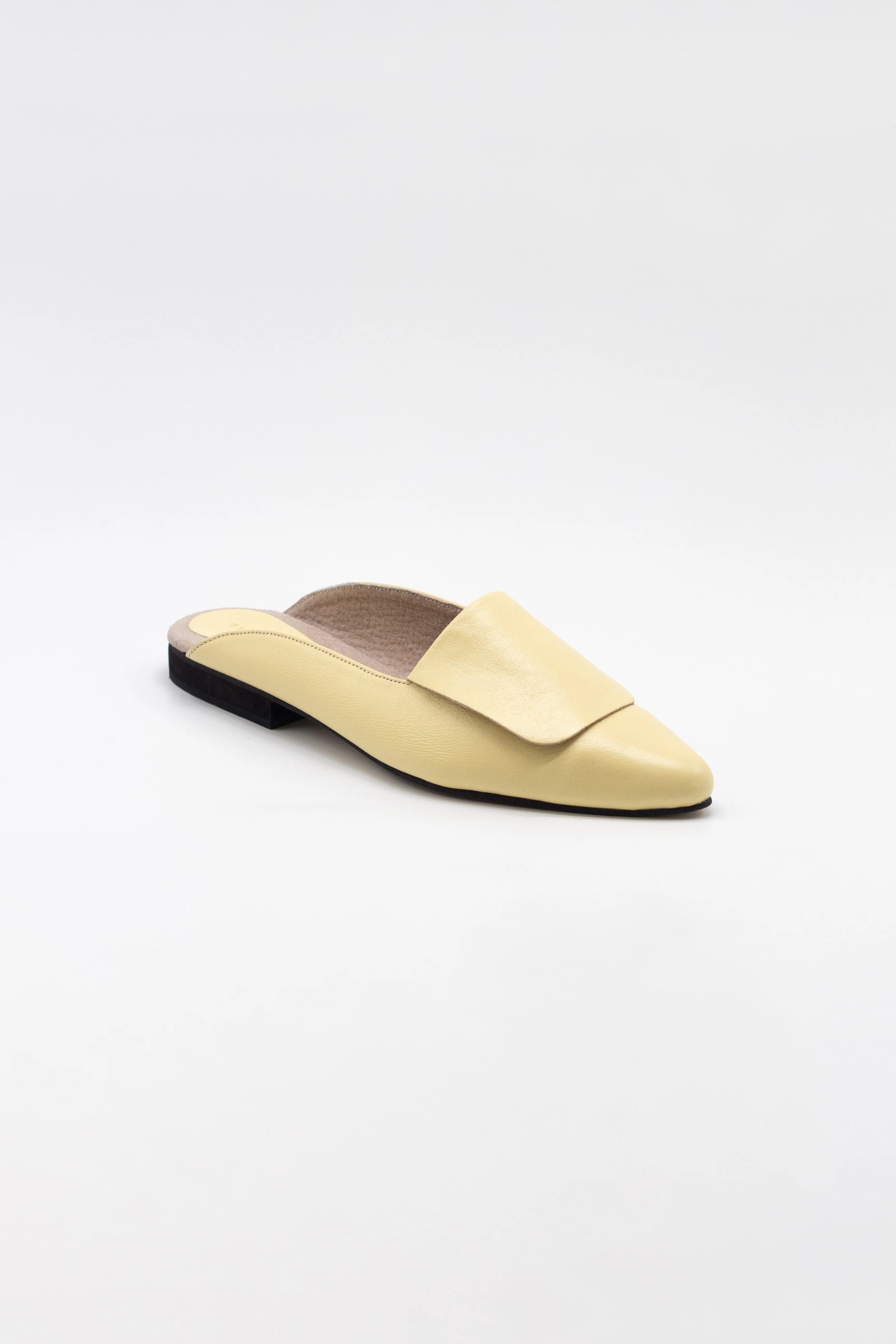 Fold Over Mule | Lemon