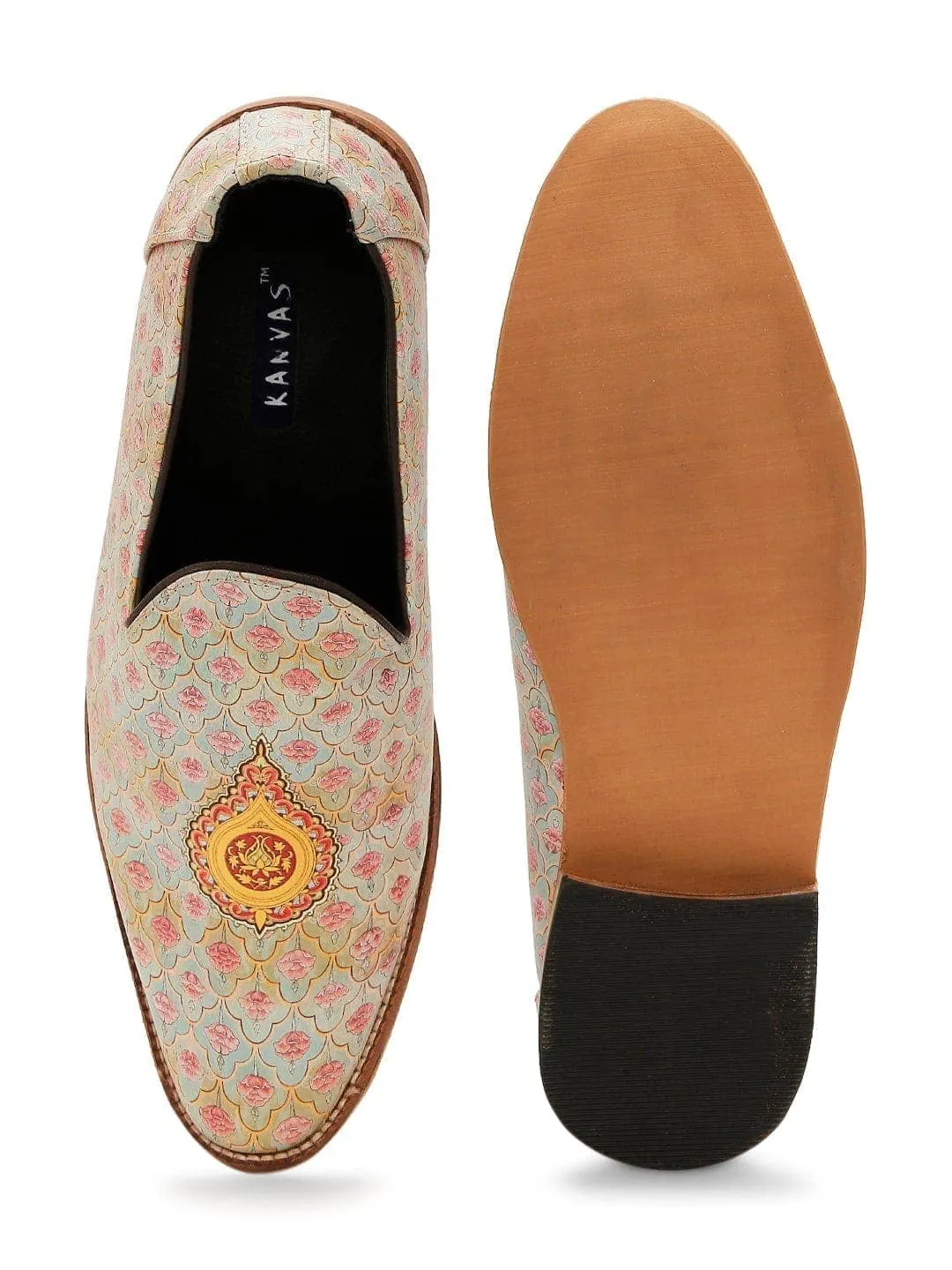 Handmade Mughal Art Designer Loafers