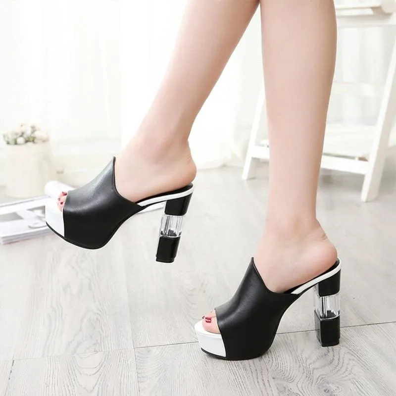 HIGH HEELS SEXY SUMMER PEEP TOE SHOES