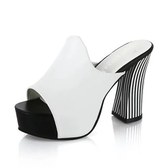 HIGH HEELS SEXY SUMMER PEEP TOE SHOES