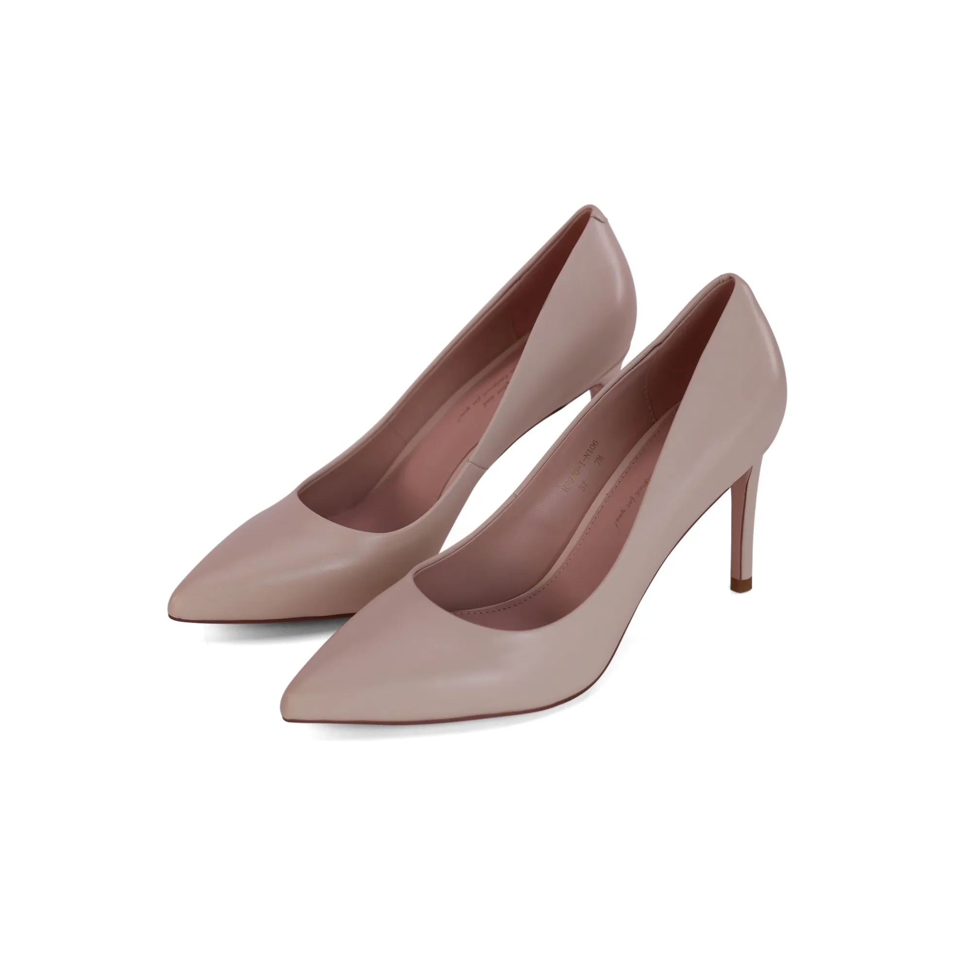 INCI Malin  Beige Calfskin Leather & Sheepskin lining-Pumps for Women -3.3 inch Heels-Stiletto High Heels Pointy Toe Pumps Holiday Dressin Shoes