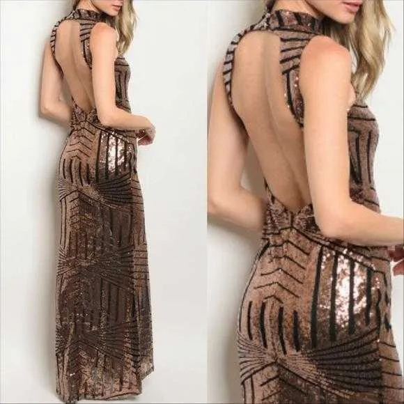 Julia Sequin Gown