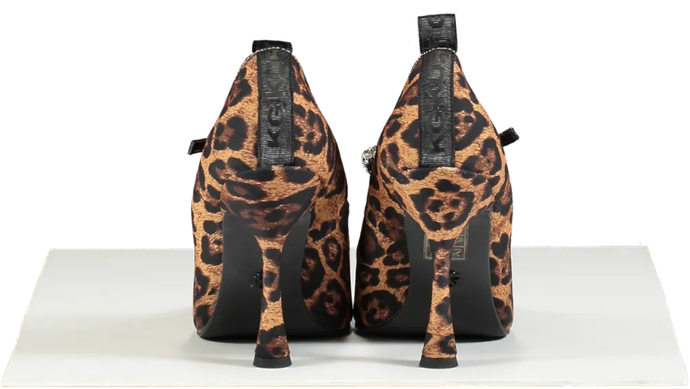 KG Kurt Geiger Leopard Print Aiden Bling Court Heels EU 38 UK 5