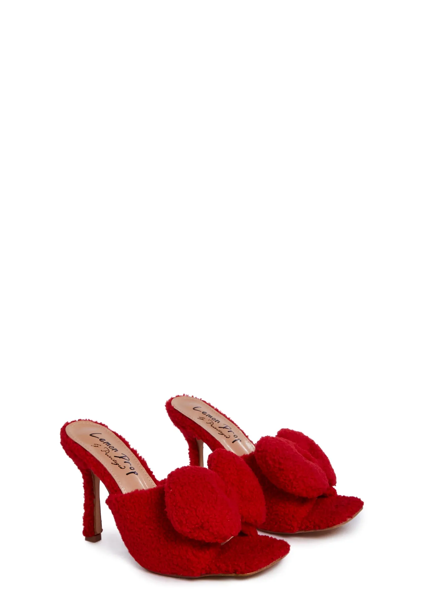 Kristoff Fluffy Heels- Red