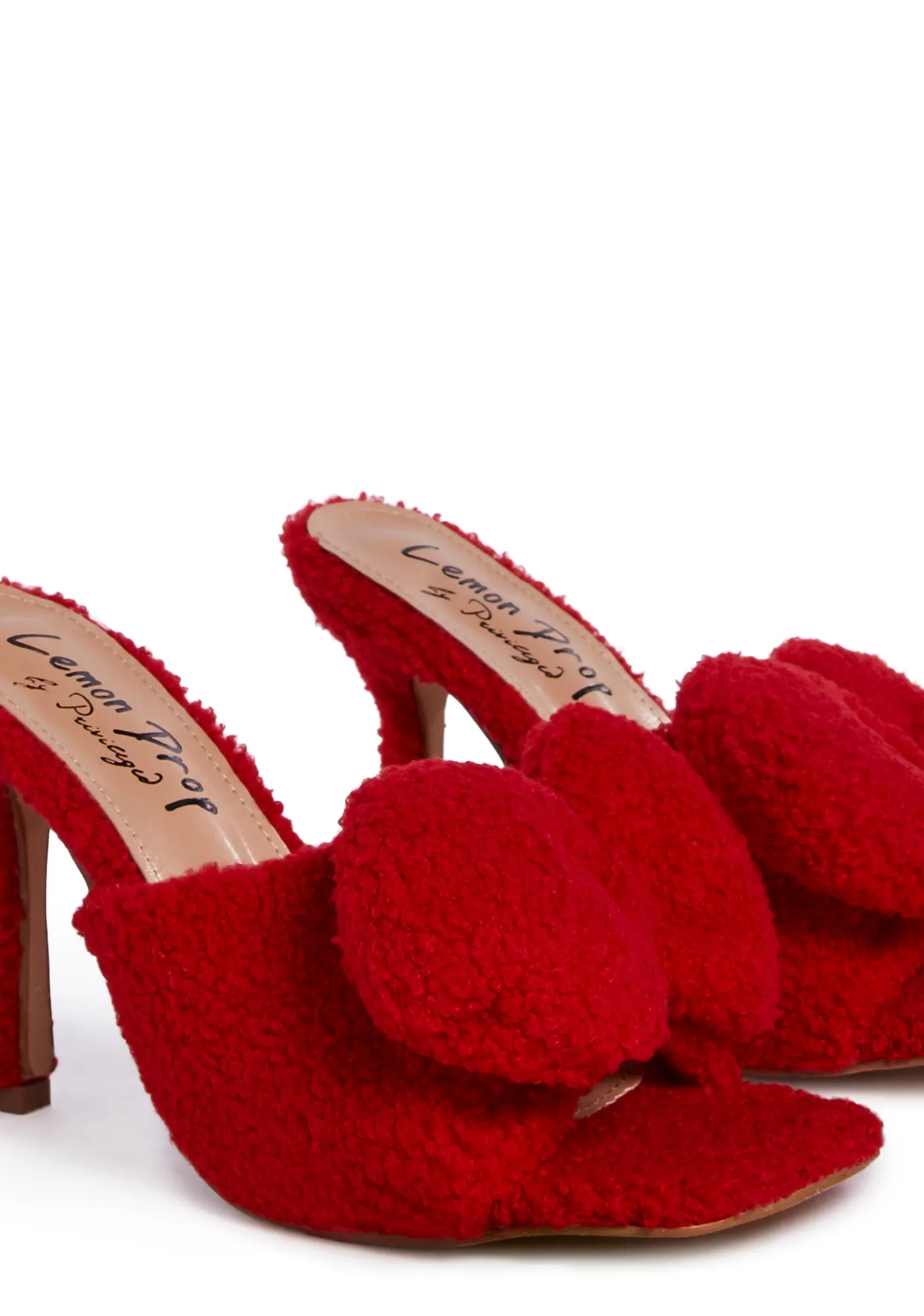 Kristoff Fluffy Heels- Red