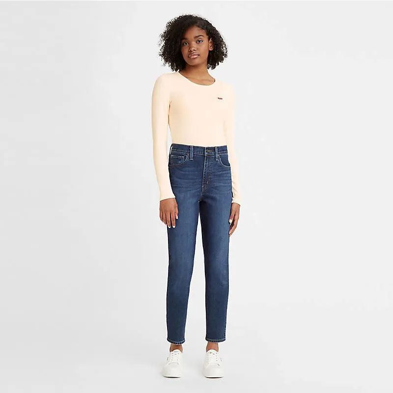 Levi's High Waisted Mom Jeans - Winter Cloud