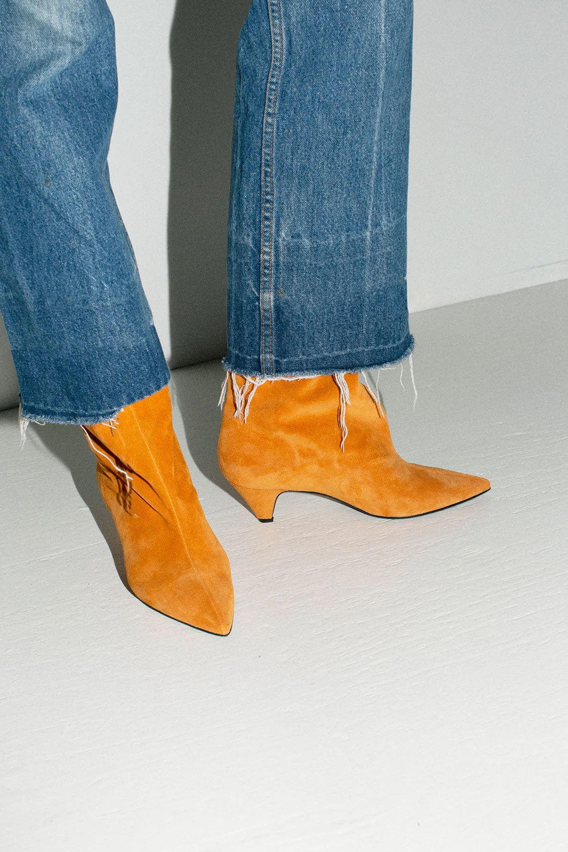 Mango Suede Sandy Boot