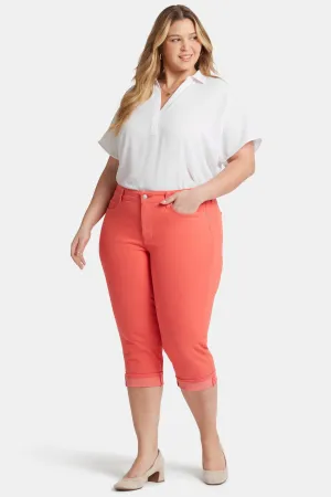 Marilyn Straight Crop Jeans In Plus Size - Fruit Punch