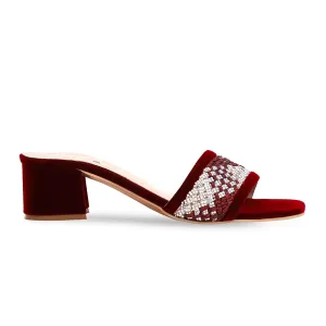 Maroon Fancy Slipper FN7748