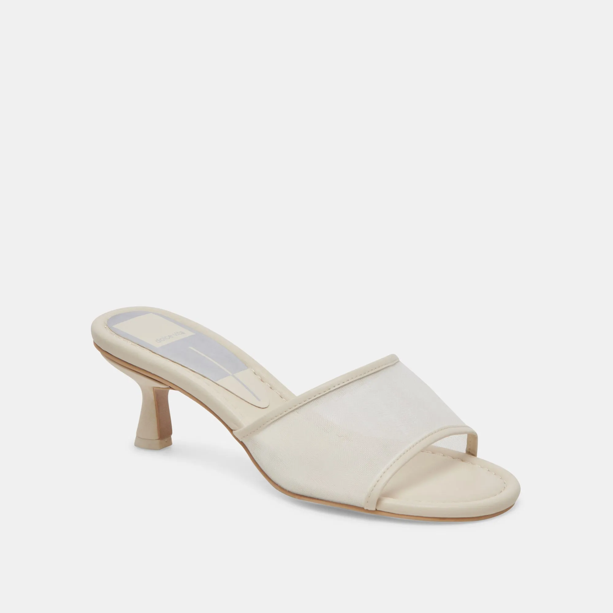 MEEZA HEELS IVORY MESH