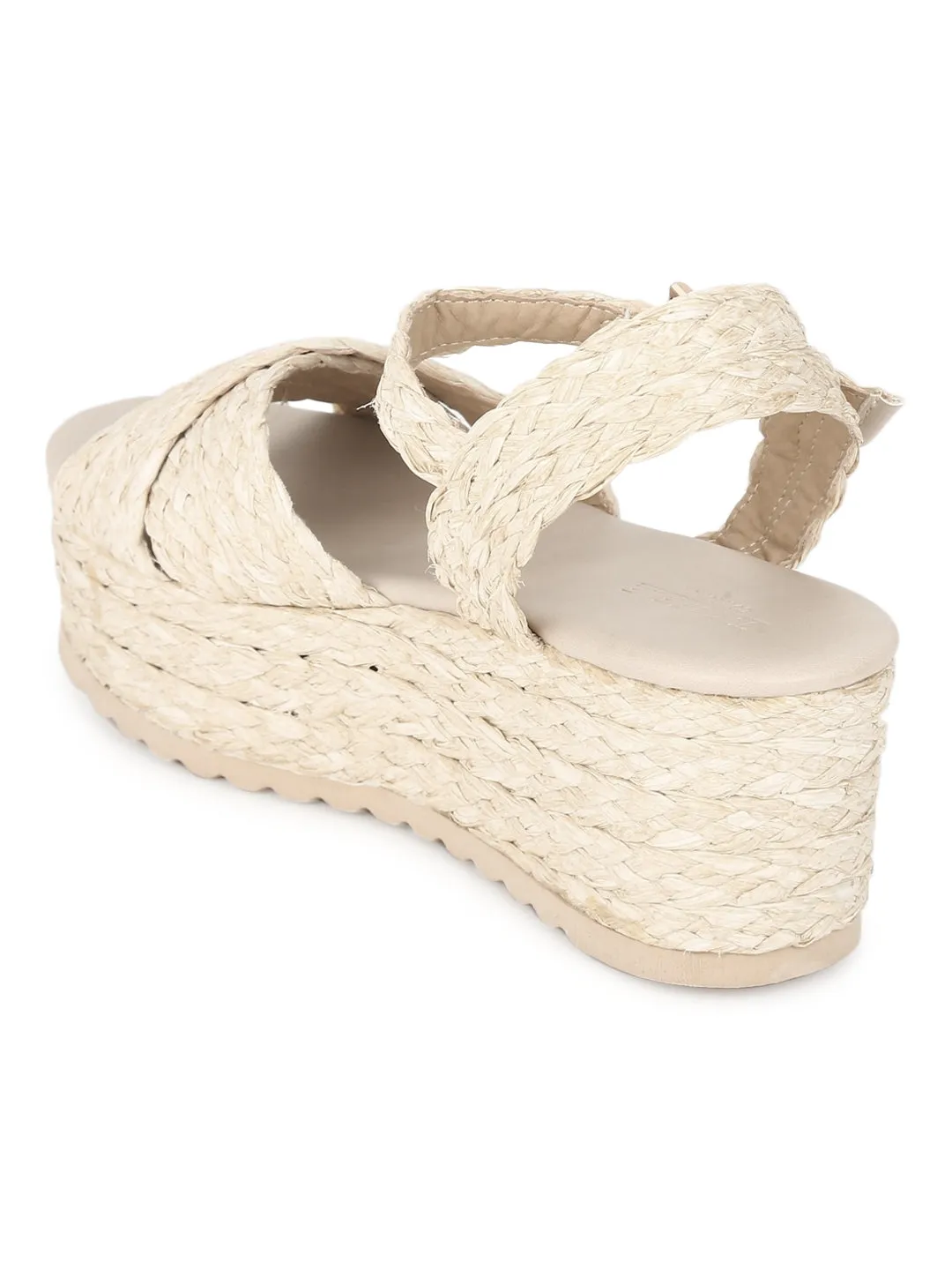 Natural Weave Textile Wedges