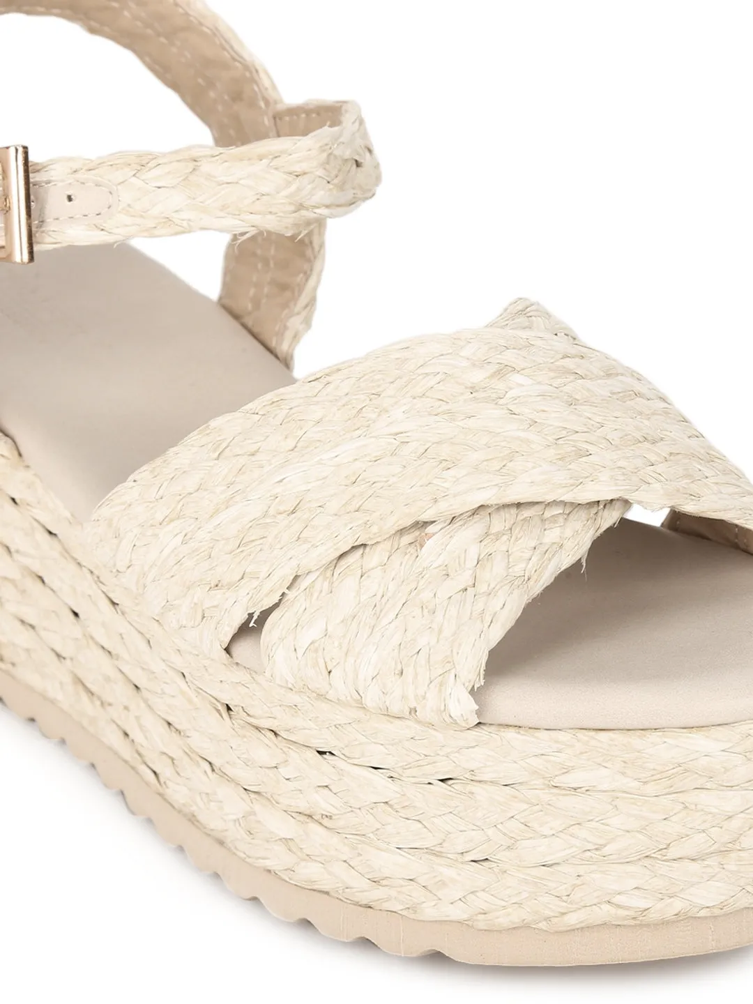 Natural Weave Textile Wedges