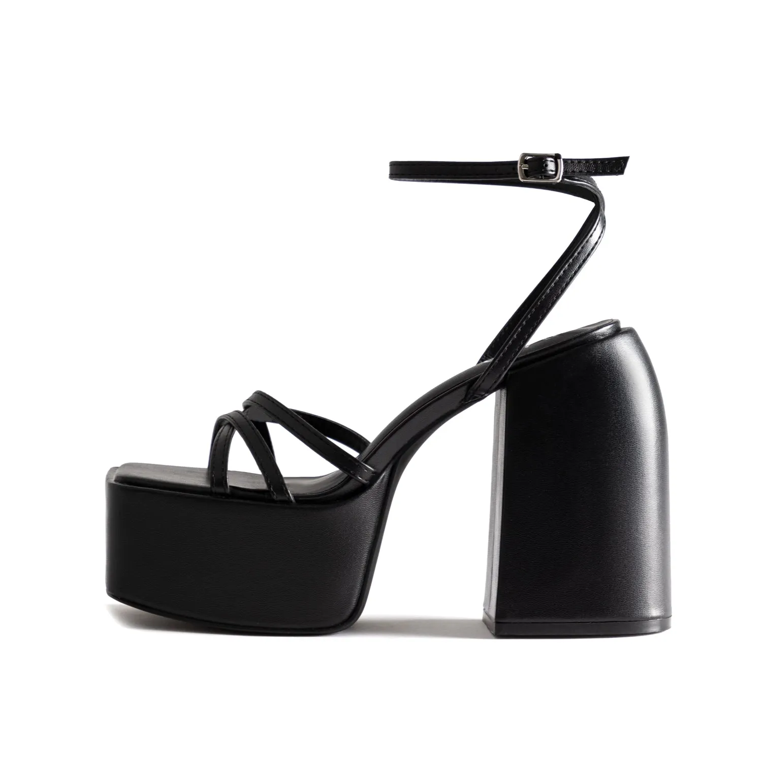 RAID Belcia Platform Sandal in Black