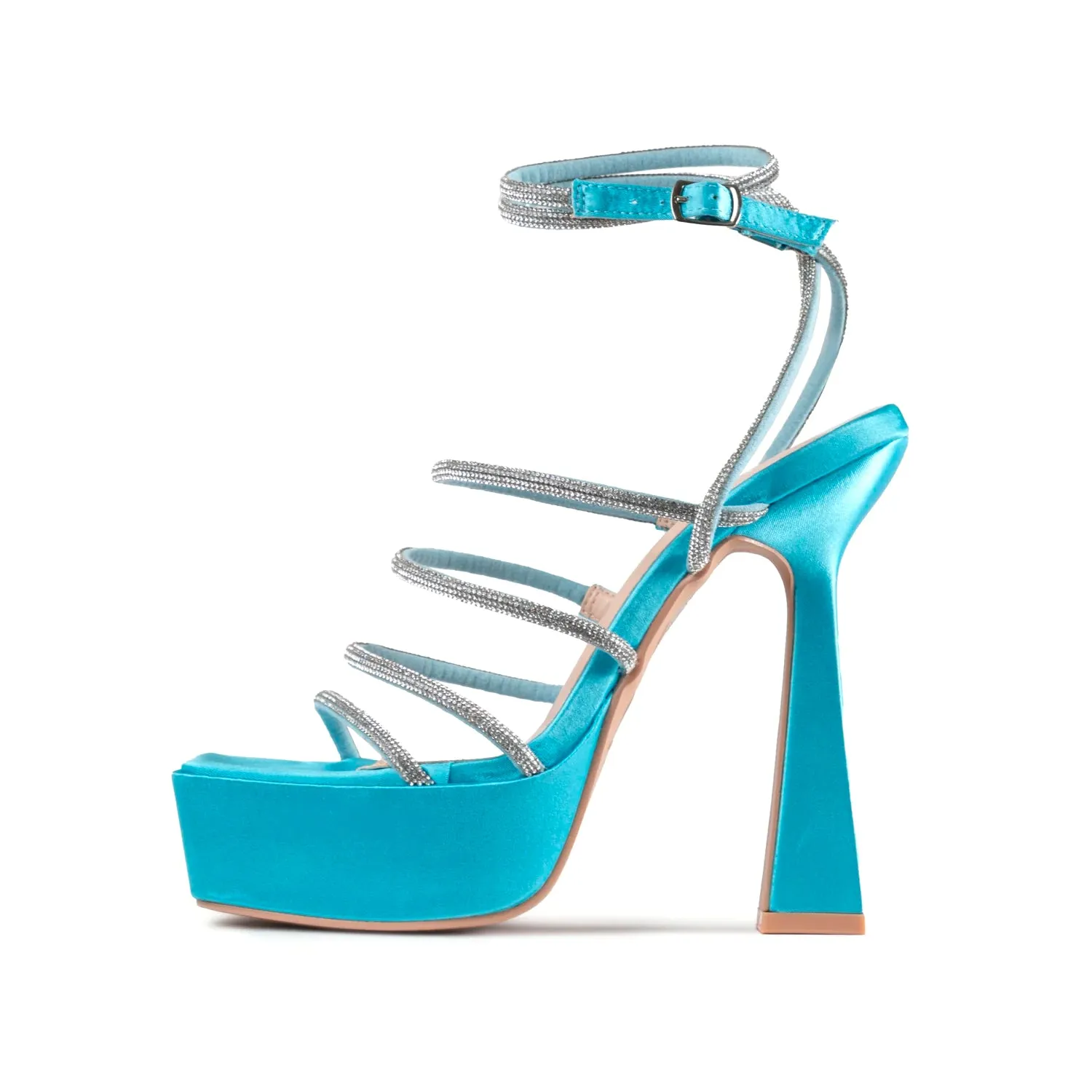 RAID Fiora Platform Heel in Blue