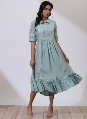 RG Green Russell Net Dress