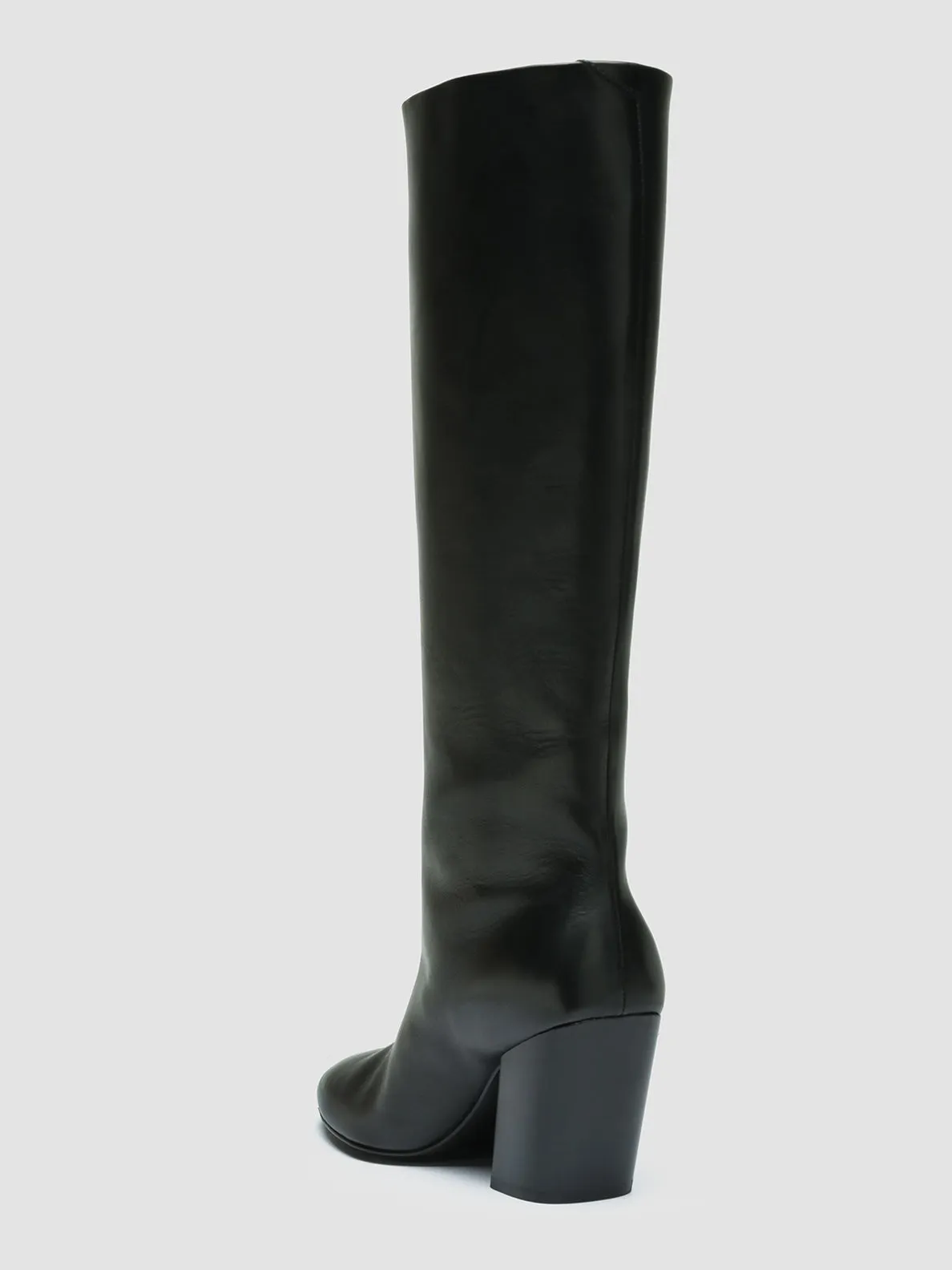 SEVRE 006 - Black Leather Pull On Boots