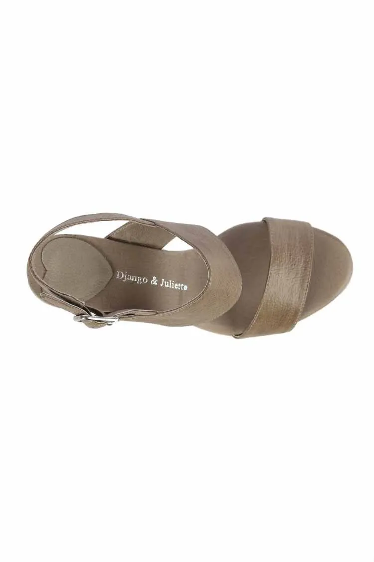 Shivani Leather Sandal in Khaki | FINAL SALE