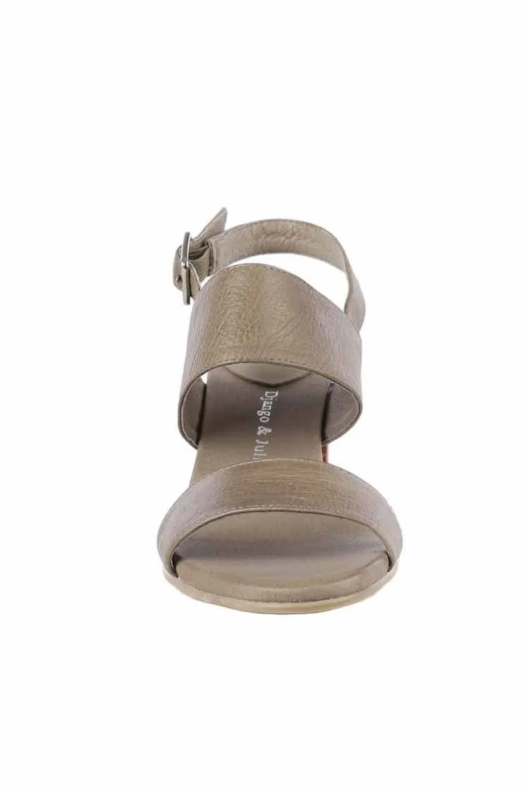 Shivani Leather Sandal in Khaki | FINAL SALE