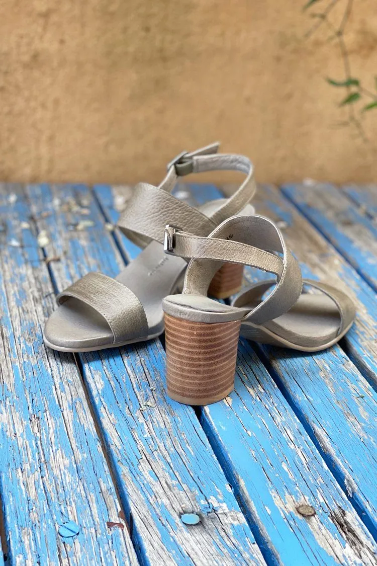 Shivani Leather Sandal in Khaki | FINAL SALE