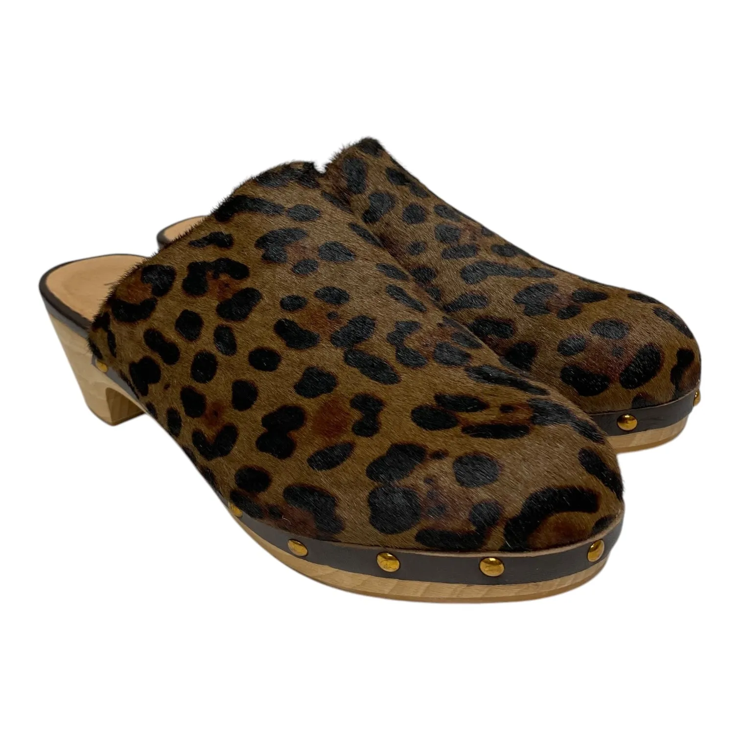 Shoes Heels Block By J. Jill In Animal Print, Size:7.5