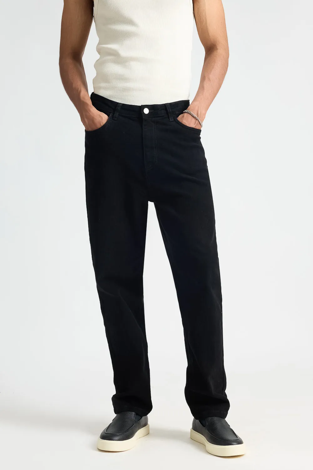 Sleek Black Men's Jeans