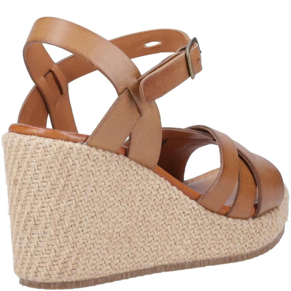 Tan Phoebe Wedge Sandals