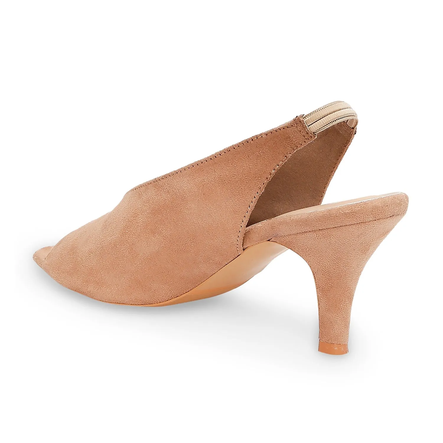 Tao Paris Isa 10014-01 Solid Tan Heels