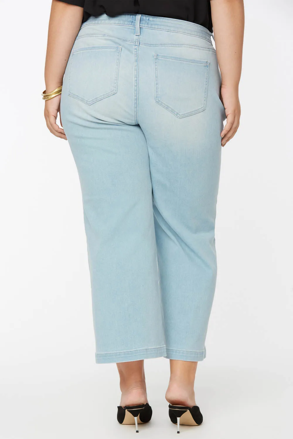 Teresa Wide Leg Ankle Jeans in Plus Size - Naomi