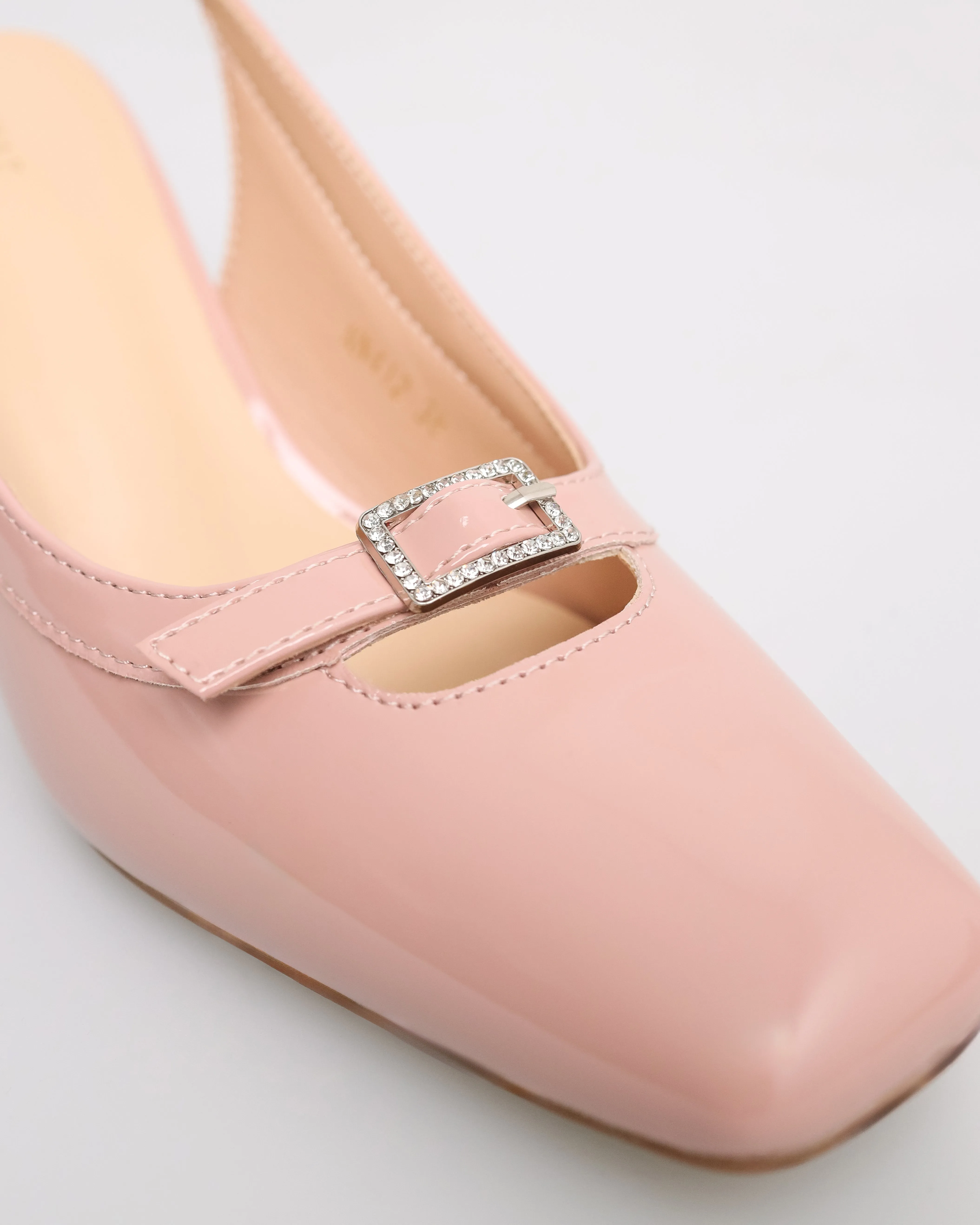 Tomaz NN412 Ladies Ballerina Slingback Heels (Pink)