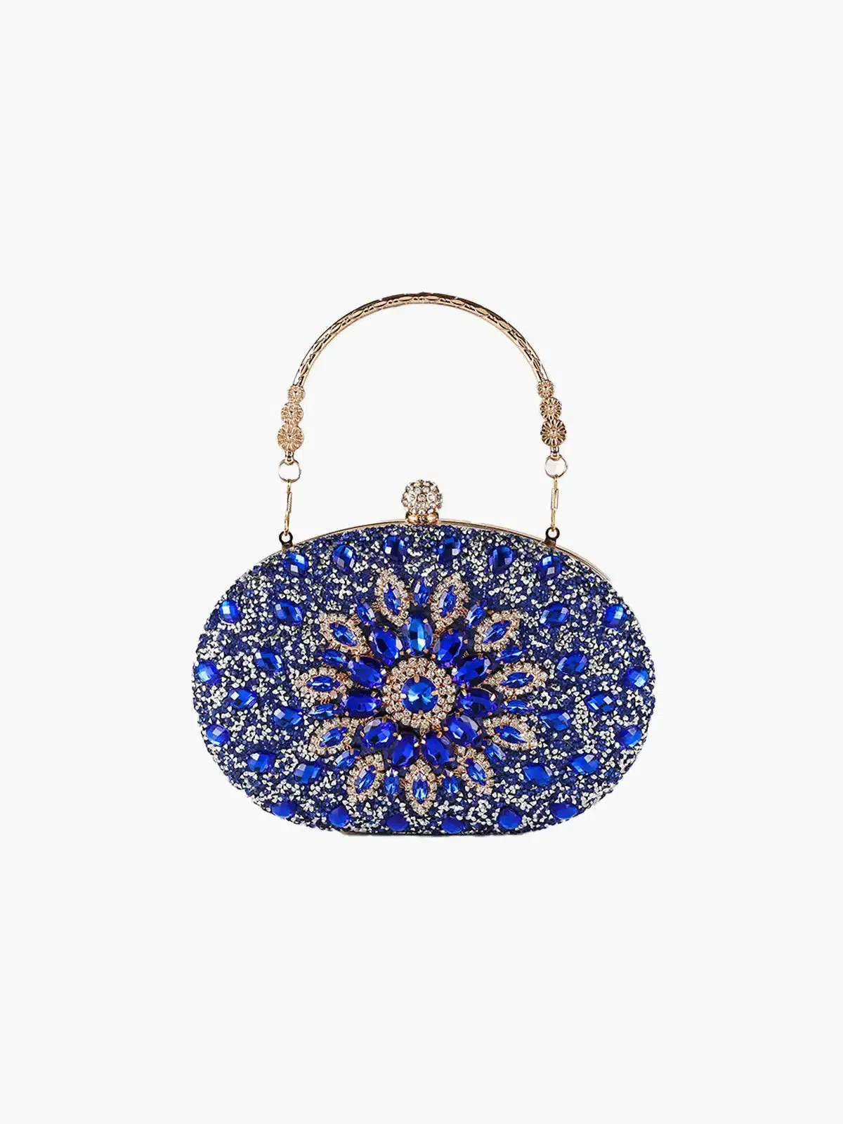 Vega – Floral motif – Gemstone evening clutch