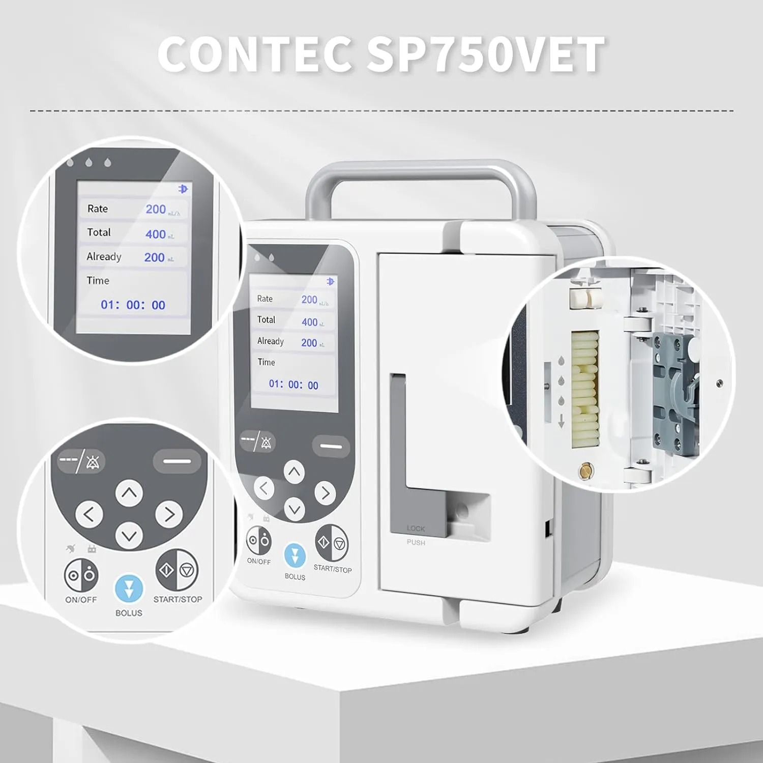 Veterinary Infusion Pump for Animal Use in Clinic Home Factory with High Accuracy and Comprehensive Alarm