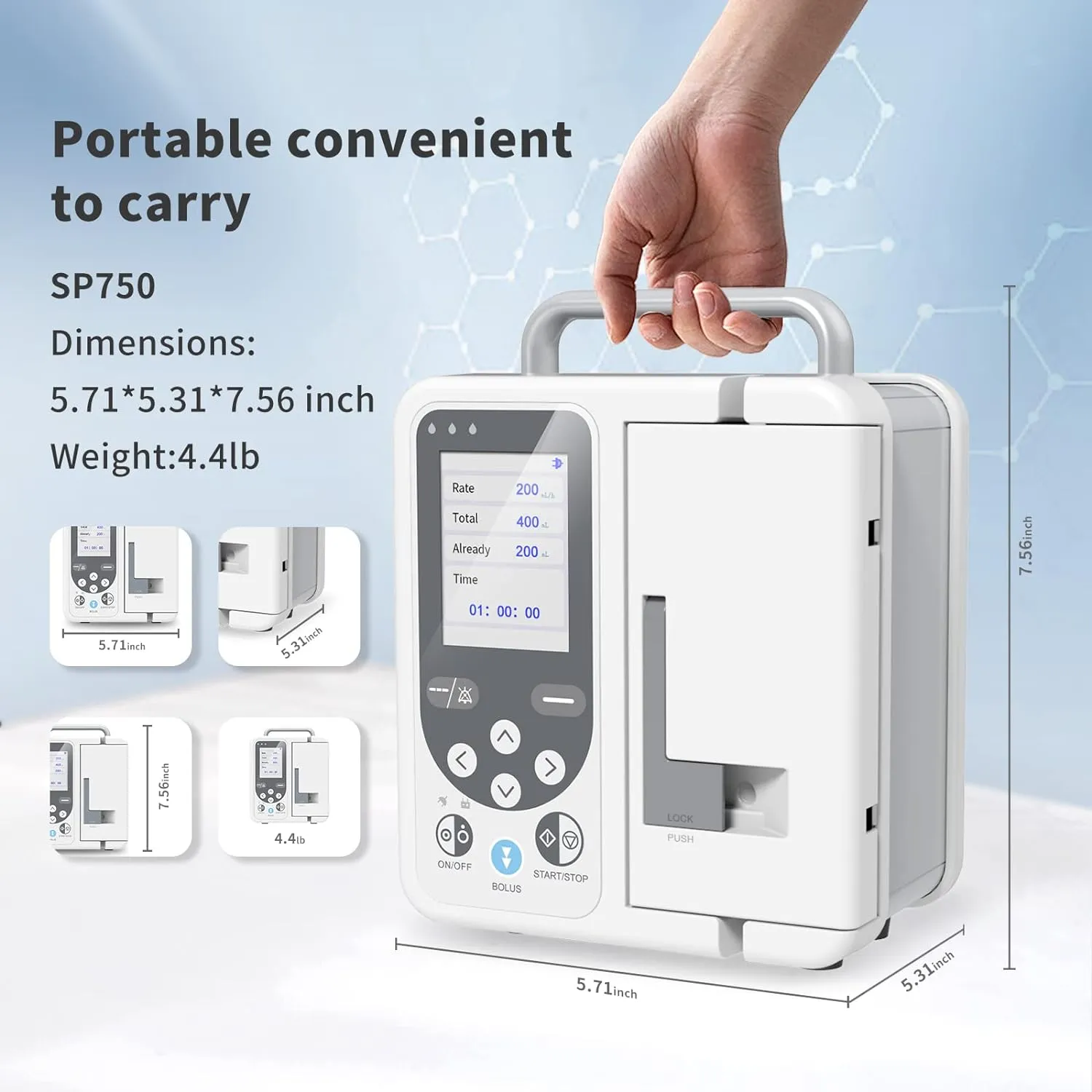 Veterinary Infusion Pump for Animal Use in Clinic Home Factory with High Accuracy and Comprehensive Alarm