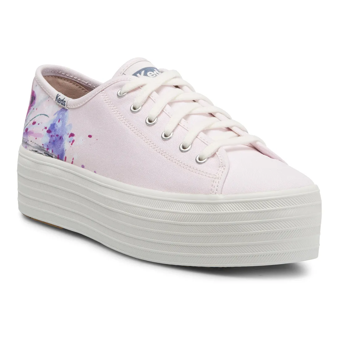 Women's Triple Up Canvas Paintrly Floral Light Pink (WF67230)